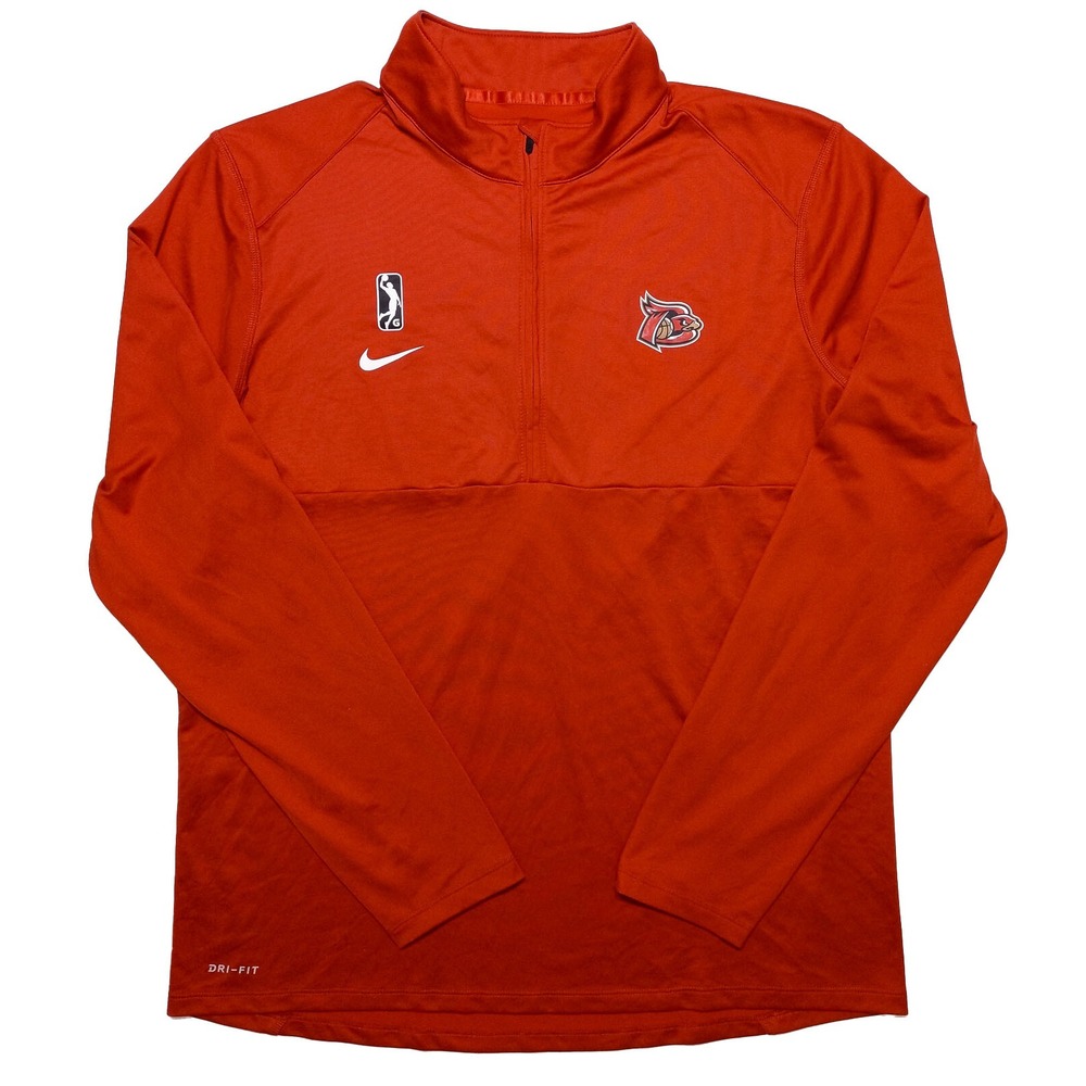 NIKE Erie BayHawks NBA G-League Pullover Jacket New Orleans Pelicans Red Large L